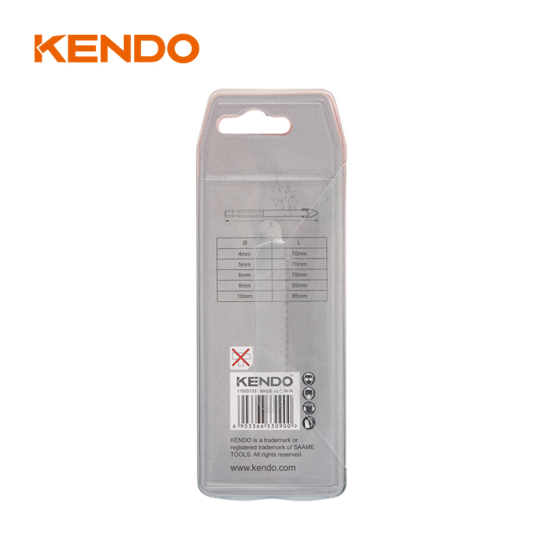 Набор сверл по стеклу, 5 шт., шестигранник. Быстросменный хвостовик