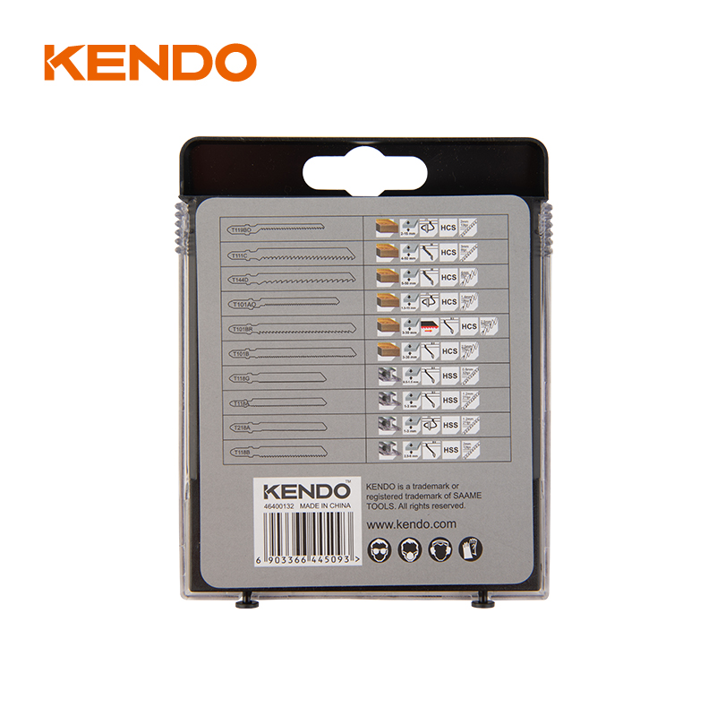 Набор полотен для лобзика с Т-образным хвостовиком, 10 шт.