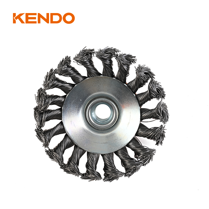 Коническая щетка, завязанная проволока