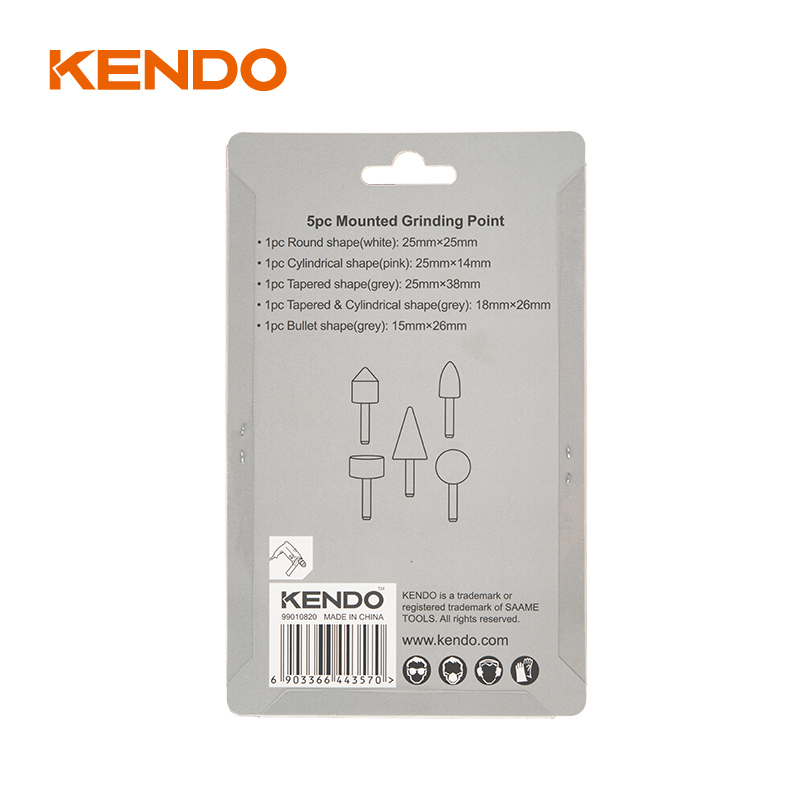 Набор из 5 навесных шлифовальных головок